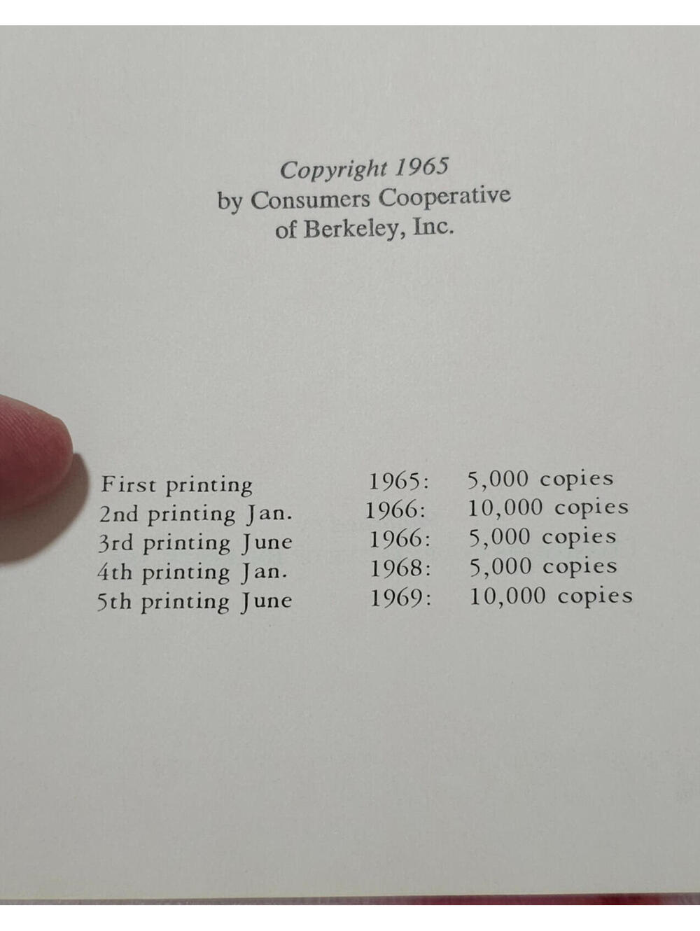 The Co-Op Low Cost Cook Book, Berkeley 1965 1st Printing Only 5k Printed RARE - Picture 8 of 10